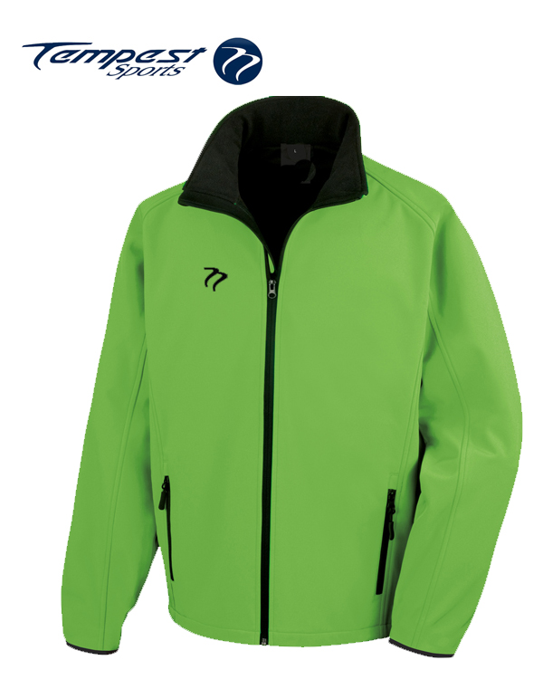green and black jacket