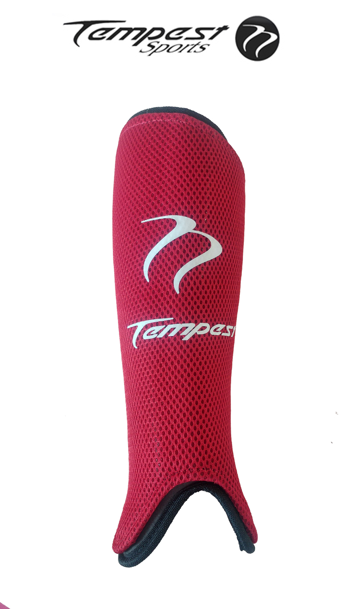Tempest Red Shin Pads
